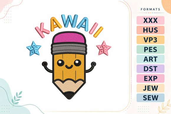 Kawaii Pencil Back to School Design Review