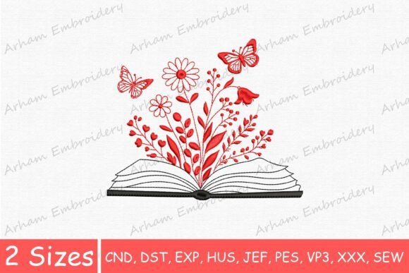 Reading Book Flower Butterfly: Holiday Design Review